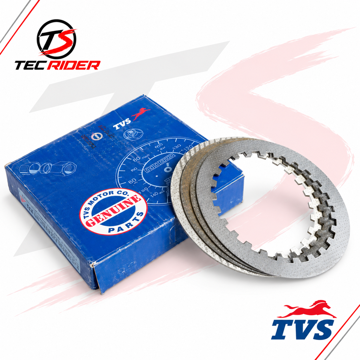 Platos Separadores de Embrague TVS Apache RTR 160 / 180 Original (Juego de 4) – M7321900