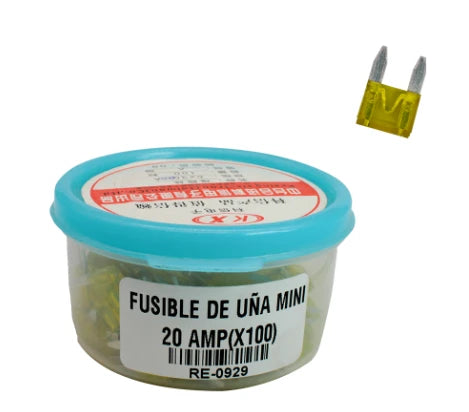 Fusible Uña Mini - 20 - Inyectadas - Pequeñas
